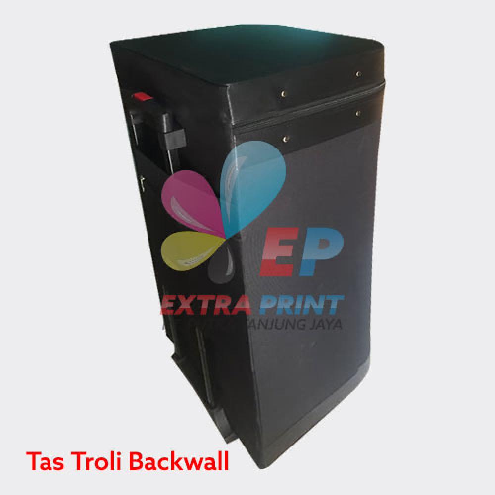Backwall Portable 3x4 Curve Laminasi Glossy