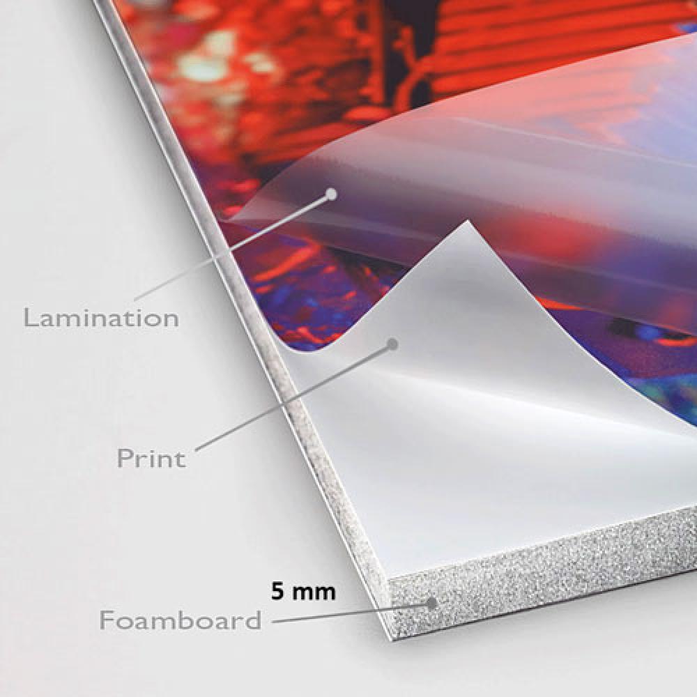 Cetak Foamboard 5mm 21x30 cm Laminating Matte