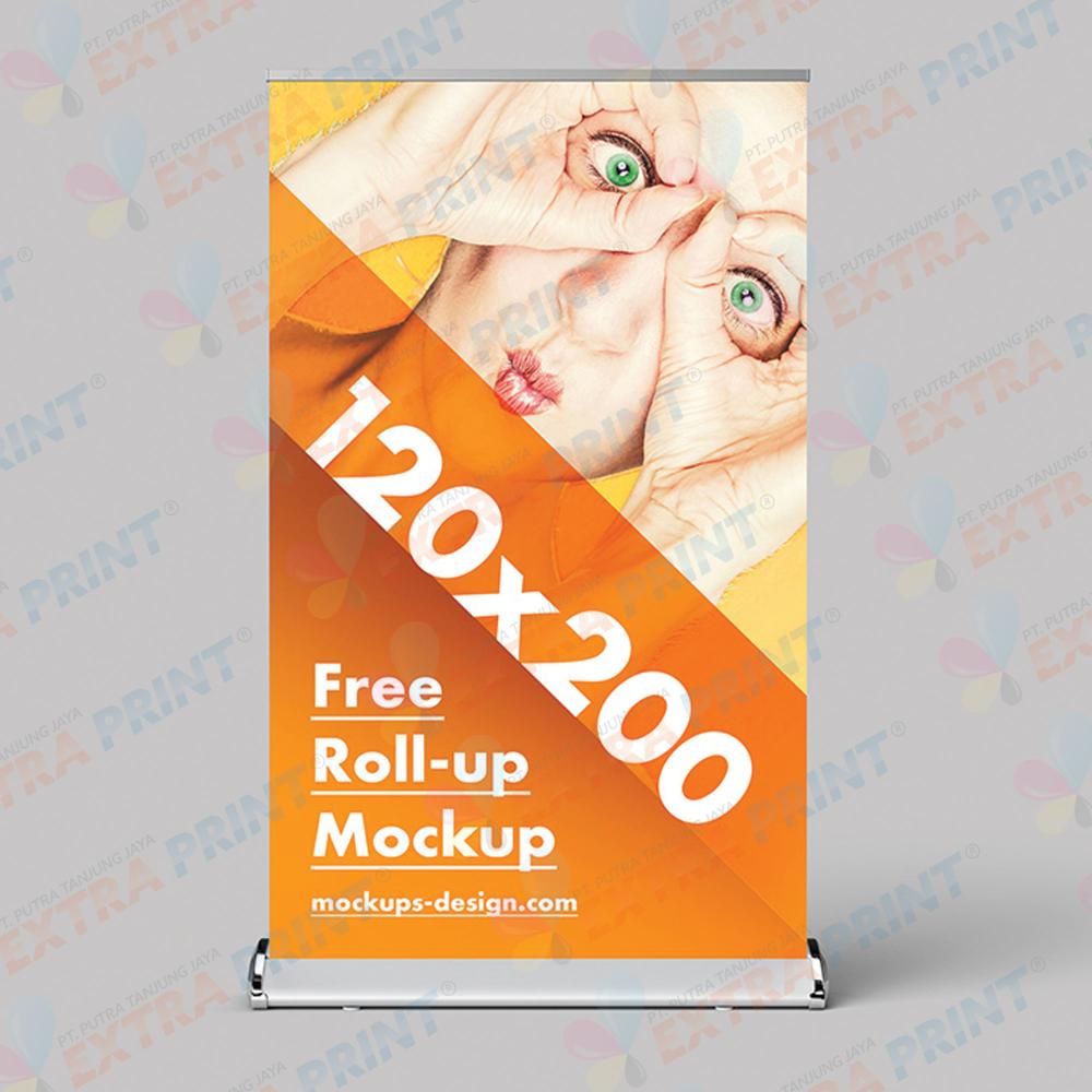 Cetak Roll Up Banner 120x200 cm Albatros Laminating Matte