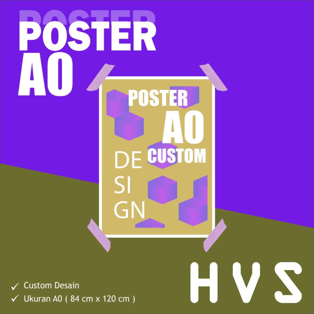 Cetak Poster A0 HVS 80g – Detail Tajam, Harga Bersahabat