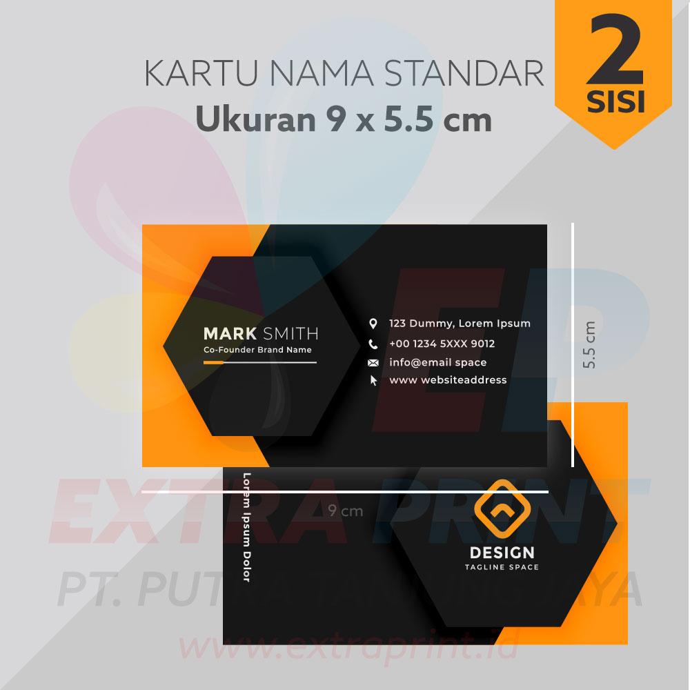 Kartu Nama 2 Muka Art Carton 260g